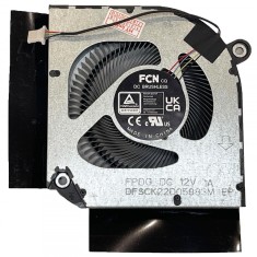 Cooler procesor Laptop Gaming, Acer, Nitro 17 AN17-72, DFSCK22D05883M-FPDG, DC280010WF0, DFSCK22D05883M-FPMJ, DC280010YF0, 12V, 1A, CPU