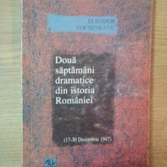 DOUA SAPTAMANI DRAMATICE DIN ISTORIA ROMANIEI (17-30 DECEMBRIE 1947) de ELEODOR FOCSENEANU