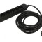 Prelungitor alimentare 5 prize PVC negru 1,5m 16A