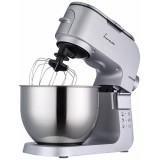 Mixer planetar FRAM FPM-K1500M, 1500W, bol inox 6L, 6 viteze si functie Pulse, Argintiu