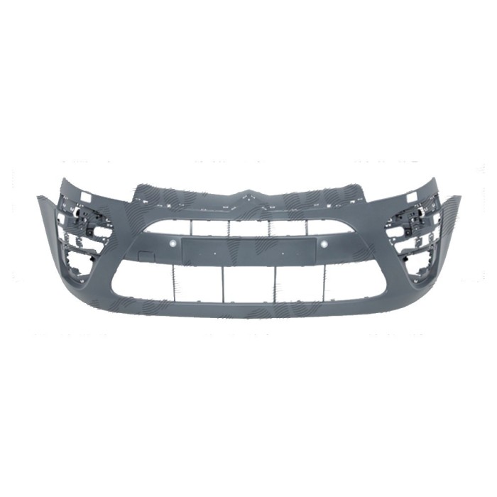 Bara fata CITROEN C4 PICASSO (UA/UD), 2010-06.2013 si GRAND, JLine, cu gauri spalator si senzori parcare; grunduit, de vopsit,