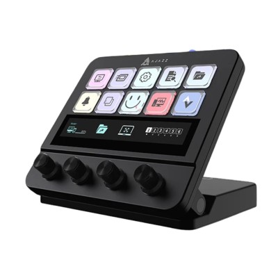 Stream Deck Mecanic Ajazz AKP05, USB, Programabil, Mini Controler pentru Streaming, Editare, Gaming foto