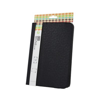 Husa Piele GreenGo ORBI, Universala, 7 - 8 inci, Dimensiuni interioare 210 x 140 mm, Neagra foto
