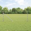 Gard pentru c&acirc;mp Argintiu 100 x 0.8 m Oțel galvanizat