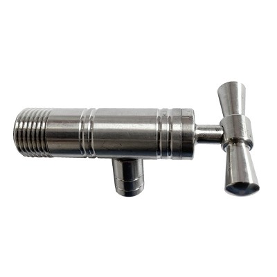 Robinet din inox pentru butoi cu fluture, 1/2 foto
