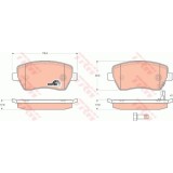 Placute frana Opel Agila (B) (H08), 04.2008-, Suzuki Splash, 01.2008-, Swift 3 (Mz, Ez), 02.2005-, TRW