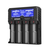 Incarcator pentru baterii cilindrice li-ion 18650 Xtar VP4L+ Dragon