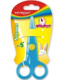 Foarfeca plastic prescolari,diverse culori,12 cm,1 bucata blister
