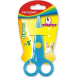 Foarfeca plastic prescolari,diverse culori,12 cm,1 bucata blister