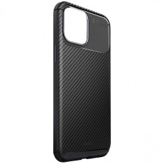 Husa Fibra Carbon UNIQ Hexa pentru Apple iPhone 12 mini, Neagra