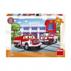 Puzzle Masina de pompieri Dino Toys, 24 piese, 4-8 ani+ foto