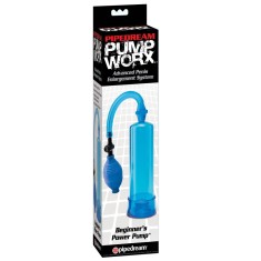 Pompa Penis Pipedream &raquo;Pump Worx&laquo; 19 cm - Albastru
