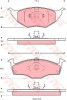 Set placute frana,frana disc VW LUPO (6X1, 6E1) (1998 - 2005) TRW GDB1375