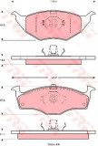 Set placute frana,frana disc VW LUPO (6X1, 6E1) (1998 - 2005) TRW GDB1375