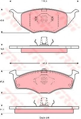 Set placute frana,frana disc VW LUPO (6X1, 6E1) (1998 - 2005) TRW GDB1375 foto