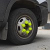 Set 10 Bucati Capac Plastic Pentru Prezon Roata Cu Indicator 33 Neon Galben 54.5 Mm