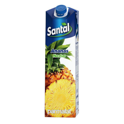 Nectar Ananas 50%, Santal, 1 L, Bautura Racoritoare, Nectar Fructe Ananas, Santal Natural, Bauturi Naturale, Nectar Natural Fructe Ananas, Suc Fructe foto