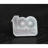 Insigna Centenar Argint ROMANIA 100 PIN525