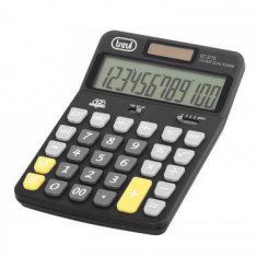 Calculator de birou EC 3775 12 digit baterie +solar negru Trevi