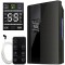 Dezumidificator si Purificator de Aer 2-in-1, Afisaj Temperatura/Umiditate, Randament 650ml/zi, Putere 90W, Anti-Mucegai, Telecomanda, Negru