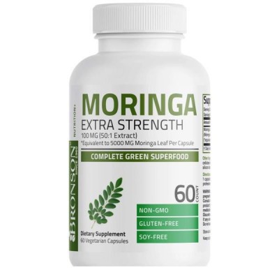 Extract din Frunze de Moringa Oleifera 5000 miligrame 60 capsule Bronson Laboratories foto