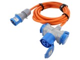 Prelungitor alimentare Goobay 3G2,5mm&sup2; 5m portocaliu 16A cod 76265
