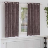 VidaXL Draperie cu perdele 2 pcs Maro 175 x 140 cm Catifea
