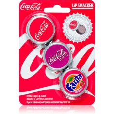 Lip Smacker Coca Cola balsam de buze 5 pc parfum Original, Cherry &amp; Fanta 9 g
