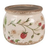 Cumpara ieftin Ghiveci flori ceramica multicolora Capsuni 12x10 cm