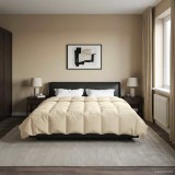 vidaXL Duvet complet pe tot parcursul anului Patos Crem 220 x 260 cm 42026071