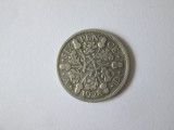Marea Britanie 6 Pence 1928 argint,regele George V, Europa