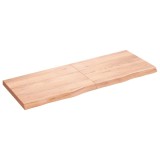 vidaXL Blat de masă maro 160x60x(2-6) cm, lemn masiv stejar tratat