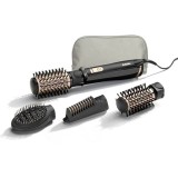 Perie rotativa Babyliss Flawless Hair AS964ROE, 1000 W, invelis ceramic, functie ionica, 2 trepete de temperatura, 4 accesorii , negru