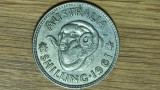 Australia -moneda de colectie- 1 Shilling 1961 argint - Elisabeta - XF superba !