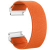 Curea textila elastica, compatibila Samsung Galaxy Watch 5, 44mm, telescoape Quick Release, Elastic Orange, VD Very Dream