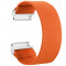 Curea textila elastica, compatibila Samsung Galaxy Watch 5, 44mm, telescoape Quick Release, Elastic Orange