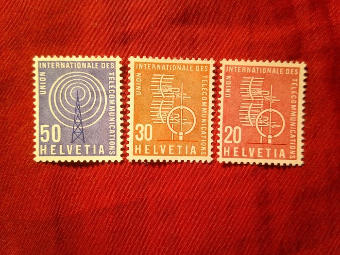 Serie Elvetia UIT 1960 , 3 valori