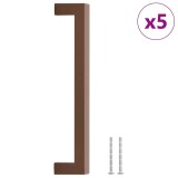 Cumpara ieftin Manere de dulap, 5 buc., bronz, 192 mm, otel inoxidabil