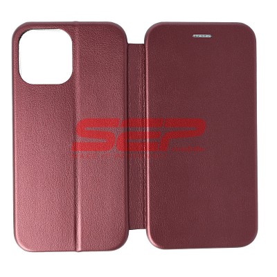 Toc FlipCover Round Apple iPhone 13 Pro Max Wine foto
