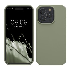 Husa Kwmobile pentru Apple iPhone 15 Pro, Verde, Silicon, KWM000020CC016C