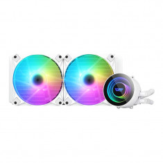 Cooler pentru procesor darkFlash DX-240, RGB, Watercooling AIO, Activ, Alb foto