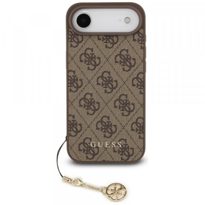 Husa MagSafe pentru Apple iPhone 17 Air, Guess, 4G Charm Cradle, Maro foto