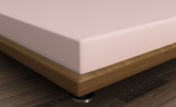 Cumpara ieftin Cearceaf de pat cu elastic, 90x200 cm, 100% bumbac ranforce, Patik, Dusty Rose, roz pudra