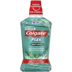 Apa de Gura Colgate Plax Soft Mint, Fara Alcool, 500 ml, Aroma Menta, Apa de Gura Colgate, Apa de Gura Mentolata, Produse Ingrijire Dentara, Ingrijire foto