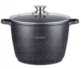 Cumpara ieftin Oală marmorată &icirc;naltă cu capac, 28 cm, 10.2L &ndash; Royalty Line RL-AD-28ML, ideală pentru sarmale