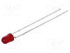 Dioda LED, 3mm, ro&amp;#351;ie, 3,4mcd, 10mA, 1,5...2,4V, BROADCOM (AVAGO) - HLMP-1301
