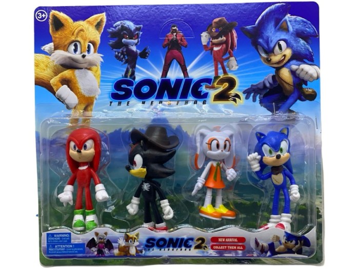 Set 4 figurine Sonic