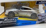 Macheta metal Fast and Furious Brian Nissan GT-R R35 scara 1:24