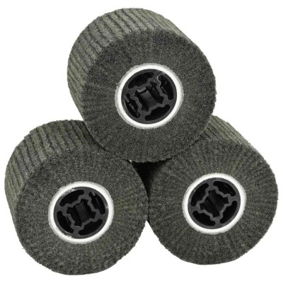vidaXL Role de șlefuire 3 pcs Negru 12 x 12 x 10 cm fibră sintetică 42008343 foto