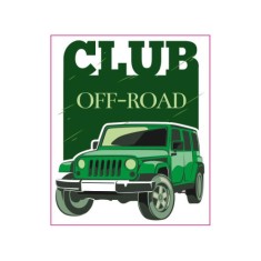 Abtibild &quot;CLUB OFF-ROAD &quot; Cod:TAG 058 / T2 Automotive TrustedCars